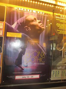 Bronx Gothic poster at Film Forum in New York City